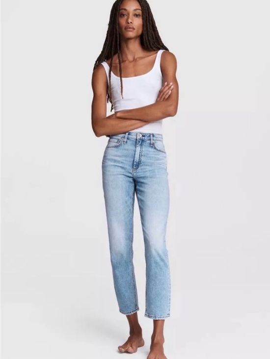 rag & bone Denim - Rag & Bone Nina High Rise Ankle Cigarette Jeans Alexis Wash 24
